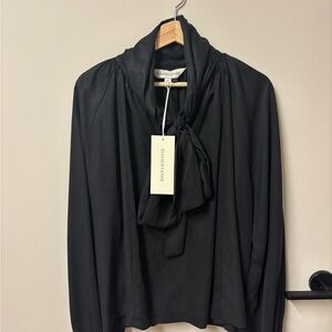 Eliza Faulkner Bowie Blouse Black